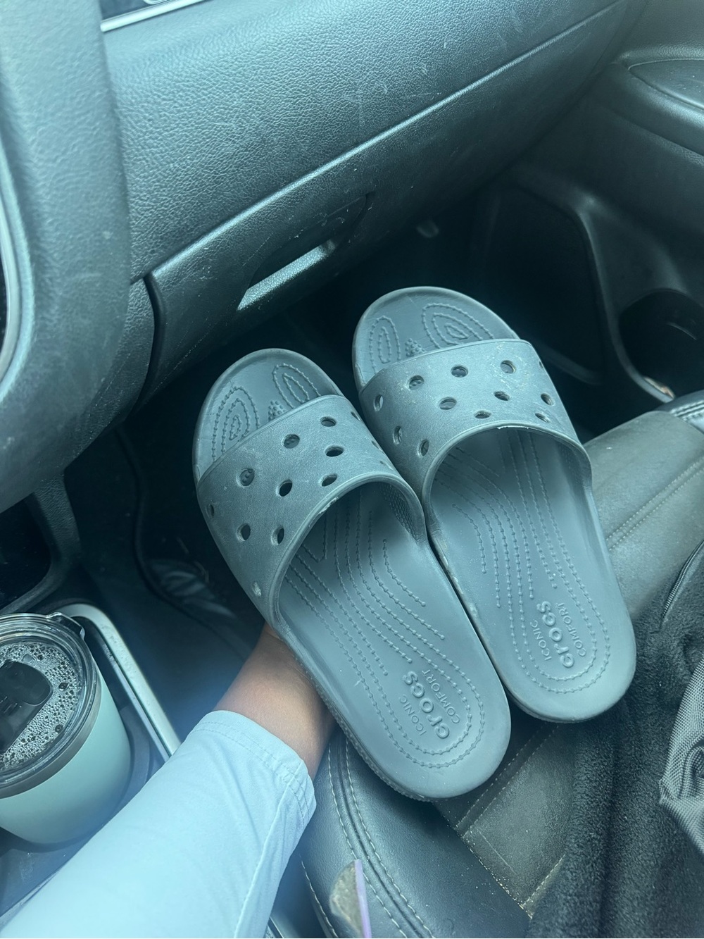 CROCS l Slide Sandals in Black